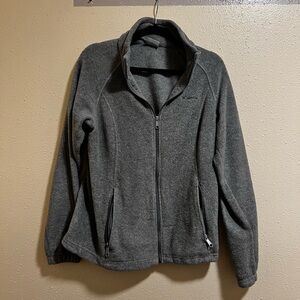 Columbia Women’s Gray Fleece Zip Up / Zip Pocket Jacket Size L